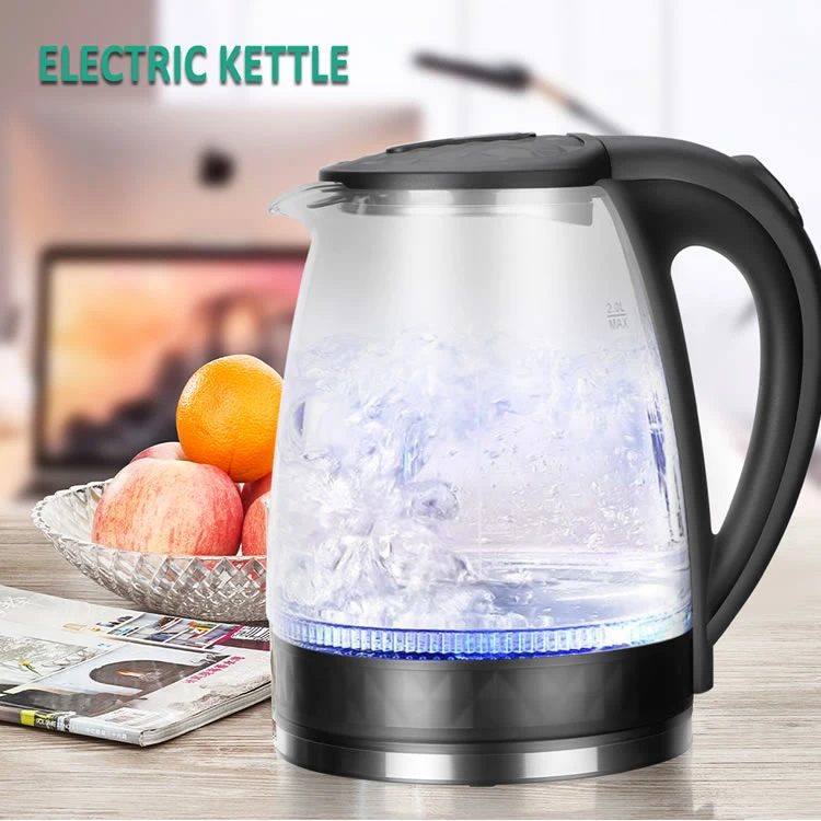 Electric Kettle Glass Teapot 1.8L Cordless Glass Water Kettle Electric Water Boiler Electrical Appliances