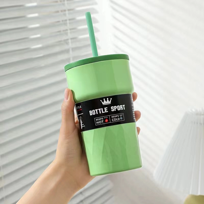 2023 2024 New Arrival Customize 17oz 510ml 500ml Tumbler Double Wall Travel Stainless Steel Coffee Cup Vacuum Insulated with Lid and Straw 3 Lid Choose