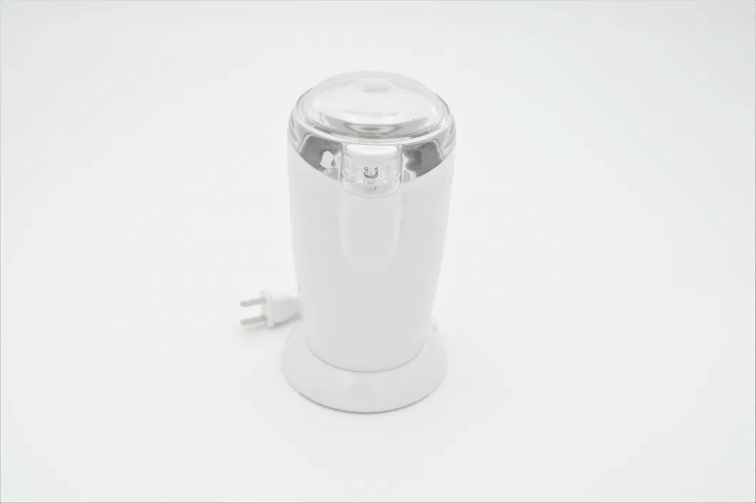 Cookware Electric Plastic Coffee Grinder Nuts Grinder with SUS Blade and Transparent Lid (8832D)