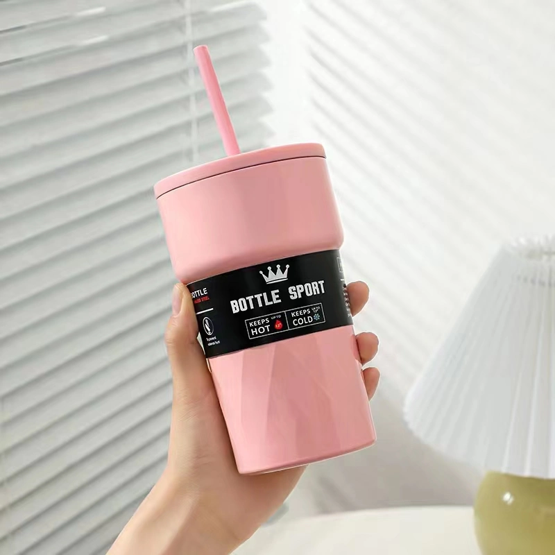 2023 2024 New Arrival Customize 17oz 510ml 500ml Tumbler Double Wall Travel Stainless Steel Coffee Cup Vacuum Insulated with Lid and Straw 3 Lid Choose
