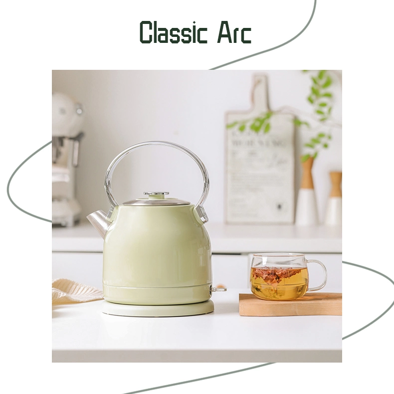 1.5L Classical Retro Electric Kettle with 304 Stainless Steel