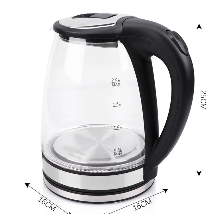 Electric Kettle Glass Teapot 1.8L Cordless Glass Water Kettle Electric Water Boiler Electrical Appliances