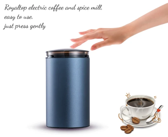 2023 Custom Portable Coffee and Spice Grinder Set 304 Stainless Steel Dry Spice Electric Grinder with Visible Top Lid