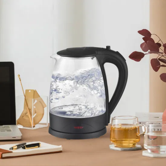 Hot Sales Glass Electric Kettle with a Blue Light Band Water Heater