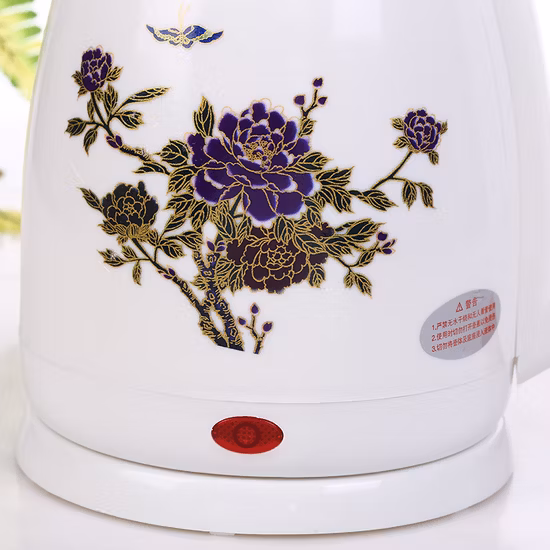 White Ceramic Stainless Steel Inner Liner Electric Kettle