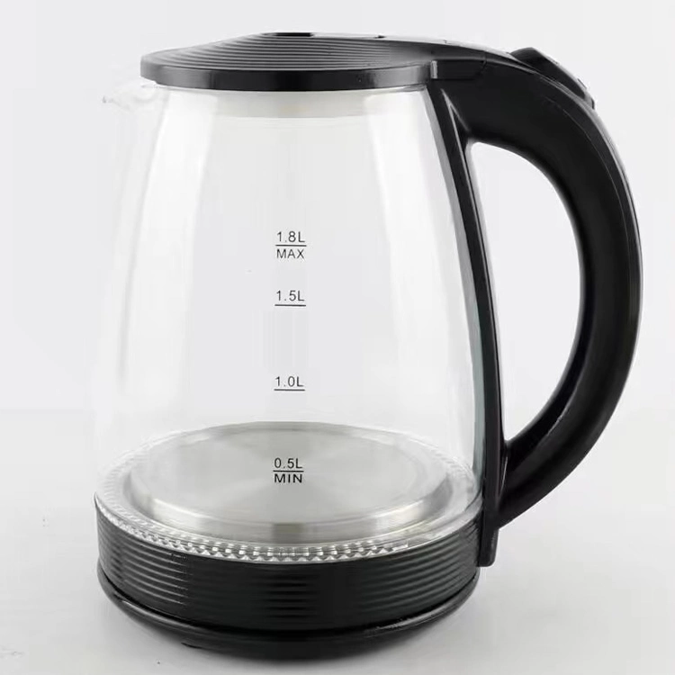 360 Degree Rotation Glass Kettle Low Price Electric Glass Kettle Teapot Cordless Small Appliance Kettles